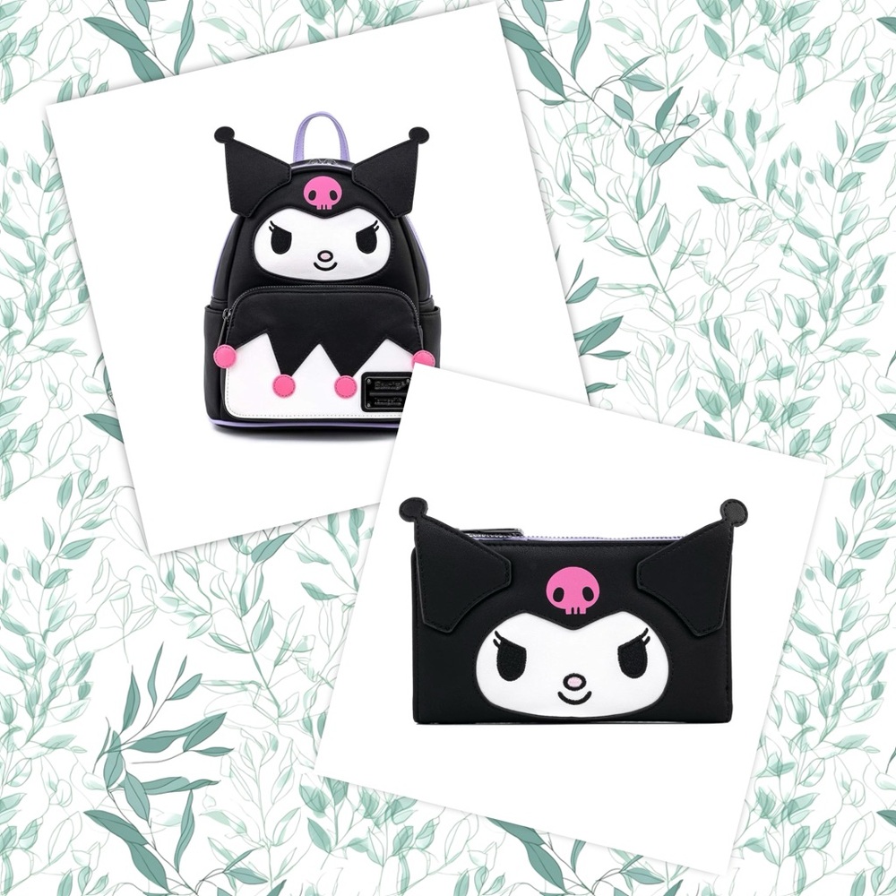 🌻 HOST PICK 🌻 ♠️ Kuromi x Loungefly Sanrio Backpack + Wallet ♠️